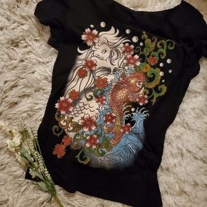 Women's pin up mermaid top